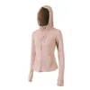 LL Women's Hoodies Jacket New Lu Sport Running Zipper Zip Yoga Shirt Winter Warm Gym Top Quick Dry Fiess for Women