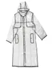 women transparent eva raincoat outdoor travel waterproof rain coat8966854
