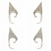 Висячие серьги, уникальные серьги-манжеты со сказочным жемчугом для женщин, серьги-манжеты без ушей, без пирсинга, модные украшения