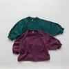 Sweats à capuche Sweatshirts Lawadka 1-6 ans pour bébés garçons filles sweatshirts coton Vêtements solides pour garçons Girl Spring Automne Casual Children's Clothing H240508