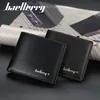 Fashion Men's Short Wallet Korean Lychee Grain Open Mouth Money Clip Simple Card Bag 020224a