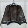 doudoune en peau de mouton de designer pour hommes doudoune en peau de mouton importée veste épaissie d'hiver à la mode nouvelle veste en cuir véritable manteau haut à capuche à la mode