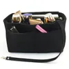 Kvinnor utgör arrangören Feel Insert Bag For Handbag Travel Inner Purse Portable Cosmetic Påsar Passar olika märkesväskor 240116
