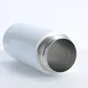 30pack USA Warehouse 12oz Stainless Steel straight White Sublimation Blanks Flip Top Kids Tumbler Water Bottle 240117