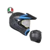 Capacete de rosto inteiro aberto Agv Axe carbono soldado para motocicleta off road Capacetes de corrida de motociclismo masculino e feminino Capacetes de rally Four Seasons 9036