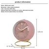 Reloj despertador de lujo de escritorio electrónico nórdico, reloj de cuarzo, escritorio Simple para niños, mesita de noche para estudiantes, reloj de mesa silencioso 240116