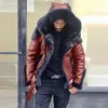 New Men's Leather Plush Coat Winter Large Size Mens Thicken Warm Jacket With Fur Collar Male Casual Outerwear