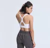 L99 Sports Bra Threerow Buckle Adjustable Hollow Beautiful Back U Neck Sexy Underwear Shirts Sports Vest Tanks Fitness Tops Wome1786985