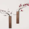 Vases Vintage Chinese Wood Wall Vase Home Living Room Decor Office Accessories Flower Pot Modern Nordic Decoration YQ240117