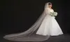 Nieuw verkochte luxe echte afbeelding bruidssluiers één laag kathedraallengte sluier met Warovski-kristallen strass tule bruiloft Ve3425605