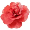 Fiori decorativi 30CM Testa di fiore artificiale rosa gigante con finitura lucida Decorazione della festa nuziale Ramo di fiori per la decorazione della casa