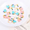 Charms 10Pcs Colorful Drop Oil Love Heart Zinc Alloy Pendant For Women's Earrings Bracelet Necklace DIY Handmade Supplies Accessories