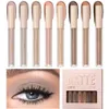 QI 8 Color Matte Liquid Eyeshadow Set Long Lasting Waterproof Eye Shadows Quick-drying Nude White Eyeshadow Makeup Cosmetics 240116