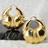 Vintage gotiska stora droppörhängen för kvinnor flicka överdimensionerad y guldpläterad geometri hoop örhänge afrikanska uttalande smycken 240116