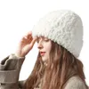 Berets Damen weiche H schlampige Wollhüte für Männer mit Ohrhut Hut Brille Ski E kaltes Wetterklapper