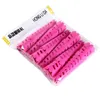 36pcs/set 18-30mm Cone Shape Hair Rollers with Rubberbands Thick Curling Bars Cold Perm Flexi Rods Hair Waver No Heat 1705 240117