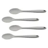 Spoons 4 Pcs Decor Silicone Spoon Non-stick Small Kitchen Supplies Salad Soup Mixing