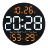 Настенные часы Примечание USB-кабель 10-дюймовый гигрометр Электронные часы Домашние светодиодные цифровые цифровые часы для гостиной Бесшумные