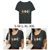 Camisetas femininas camisa de manga curta streetwear casual elegante verão topos para caminhar praia escritório férias viagens