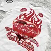 Męskie koszulki Hellstar Summer T-shirt męskie damskie wzór nadruku Hip-Hop White Para Style T240117