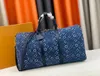 big Bag 50*29*23 cm Travel bag M41416 The latest Internet celebrity travel bag denim fabric boarding bag Large Capacity Duffle Bag