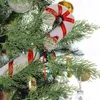 Decorative Flowers 5/10/20pcs Christmas Artificial Pine Tree Branches Simulation Green Plants DIY Wreath Fake Leaves Year Party Decoration
