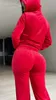 مجموعة مصممة من مجموعة من القطاعات المصممة للعلامة التجارية Coutoure Tracksuit مجموعات للنساء ملابس رياضية Cardigan Hoodie قشط رسالتين من رسالتي الماس سراويل سوستبير معطف