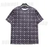 2024 MENS PLUS SIO THIRTS Luksusowe koszulki Tshirt Casual Bawełna Summer Summer Designer Klasyczny atrament Paris Print Black Patchwork Geometry Bawełni