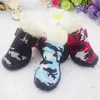 Dog Shoes Winter Warm Snow Boots Antiskidding Pet For Small Dogs Chihuahua Teddy Puppy Cat NonSlip Soles 4pcsSet 240117