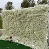 Decorative Flowers SPR 4 8ft Roll Up Silk Flower Wall Wedding Decor Backdrop White Panels Artificial Decoration