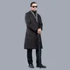 Männer Lange Trenchcoat Frühling Herbst zweireiher Business Männlich Windjacke Mantel S-6XL