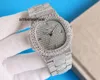 Relojes de diseñador Reloj mecánico automático con diamantes para hombres/mujeres Relojes de pulsera de diamantes de cuerda automática-plateado