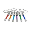 Colorful Portable Creative Smoking Pipe Mini Smoke Tube Metal Aluminum With Keychain Herb Tobacco Hand Pipes