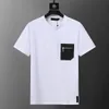 Nouveau Double fil pur coton à manches courtes hommes été lâche T-shirt mode à manches courtes luxe T-shirt M-3XL