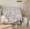 Designer Blanket Old Flower Printed Classic letter Design color Blanket Office nap blanket travel towel sofa decoration blanket 150/200cm with gift box Best quality