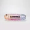 Sac de luxe en acrylique Transparent pour femmes, dégradé multicolore, répliques exactes, soirée, mariage, marque de diamant, pochette 240117