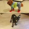 Dog Apparel 4Pcs/Set Winter Warm Cat Shoes Waterproof Anti-slip Rain Snow Boot Footwear Puppy Kitten Outdoor Thick Booties Pet Accessory