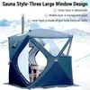 Tendas e abrigos portátil abrigo de pesca no gelo fácil configuração barraca de inverno impermeável à prova de vento ao ar livre