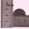 チャーム21 10.5mm 10pcs銅二重穴半円形セクターコネクタチャームネックレスジュエリー手作りのDIYイヤリングイヤリング