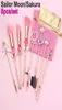 8pcs Makeup Brushes Set Sailor Moon Magical Sakura Cute Brush Cosmetic Face Powder Foundation Blending Blush Concealer Brushes3912655