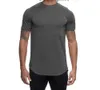 LL Hombres de alta calidad Casual Running Fitness Traje de manga corta Estiramiento Camiseta deportiva Transpirable Que absorbe el sudor Ropa de secado rápido