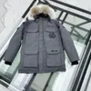 Designer Canadá Com Capuz Bolso Ganso Jaquetas Homens Outerwear Moda Jaqueta Casaco Casual Zipper Emblemas Ao Ar Livre Roupas de Inverno de Alta Qualidade U5AT