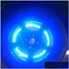 Decorative Lights Car Led Wheel Tyre Vae Stem Tire Cap Light Car-Styling Decor Neon Lighting Lamp For Bike Bicycle Motorcycle Drop Del Dhbtg