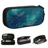 أكياس مستحضرات التجميل Galaxy Whale Stars Night Sky Pencil Cases Space Fantasy Pencils