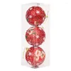 パーティーデコレーション3PCSスパンコールクリスマスボールの装飾品の装飾装飾結婚式の休日のための木のボール