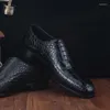 Chaussures habillées Ourui véritable peau de crocodile homme d'affaires formel pour hommes en cuir loisirs pour hommes