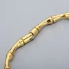Bracelet Fongten en acier inoxydable pour hommes femmes lisse bambou manchette bracelet à breloques bijoux à la mode en gros