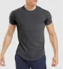 LL Outdoor Men's Tee Shirt Mens Yoga Outfit Quick Dry Sweat-wicking Sport Short Top Male Short Sleeve For Fitness tshirt 77