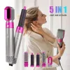 5 i 1 hårtork Hot Comb Set Professional Curling Iron Hair Startil Styling Tool Header Hushåll