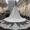 EuropeanAmerican Bride Veil Long Lace Brodery Mesh With Comb Garn Tail Simple Retro Wedding Po8688821